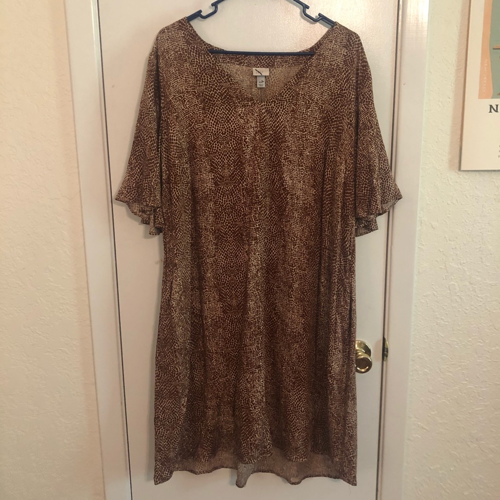 🐆🦒 Animal Print Shift Dress Lightweight